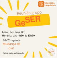 Grupo se reúne no dia 08/12/22 (QUINTA-FEIRA) e convida interessados para conhecer