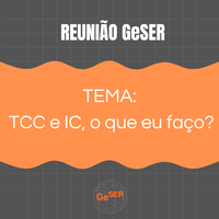 TCC e IC, o que eu faço?